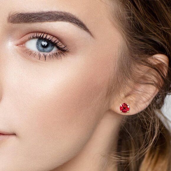 Set of 12 Gold Plated Surgical Steel Star Heart Square Stud Earrings Featuring C - Picture 5 of 6